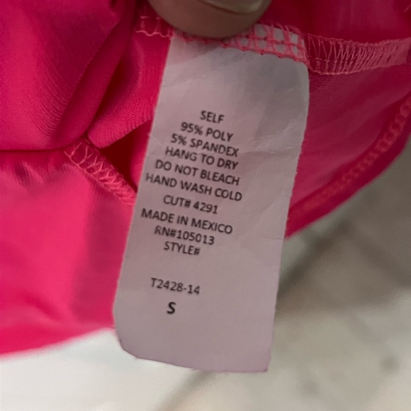 “The Lizzy Cardigan” Open-Front Hot Pink Women's Cardigan with Roll-Tab Sleeves - Picture 4 of 4